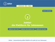 Tablet Screenshot of jobfair.de